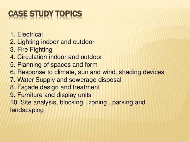 Case Study Topics