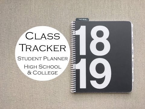 Class Tracker Student Planner - {High School & College }